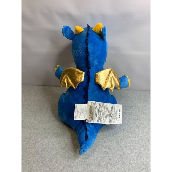 Kohls The Big One Plush Blue Dragon Stuffed Animal Doll Toy 14 in Tall - Picture 4 of 10